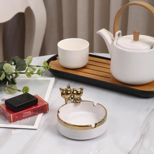 Porcelain ashtray
