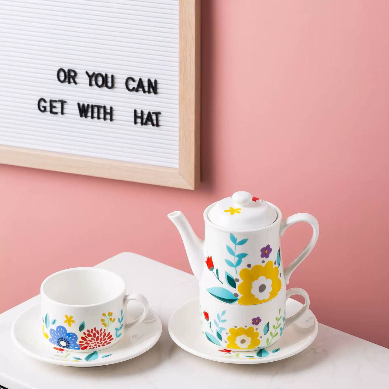 Porcelain tea set