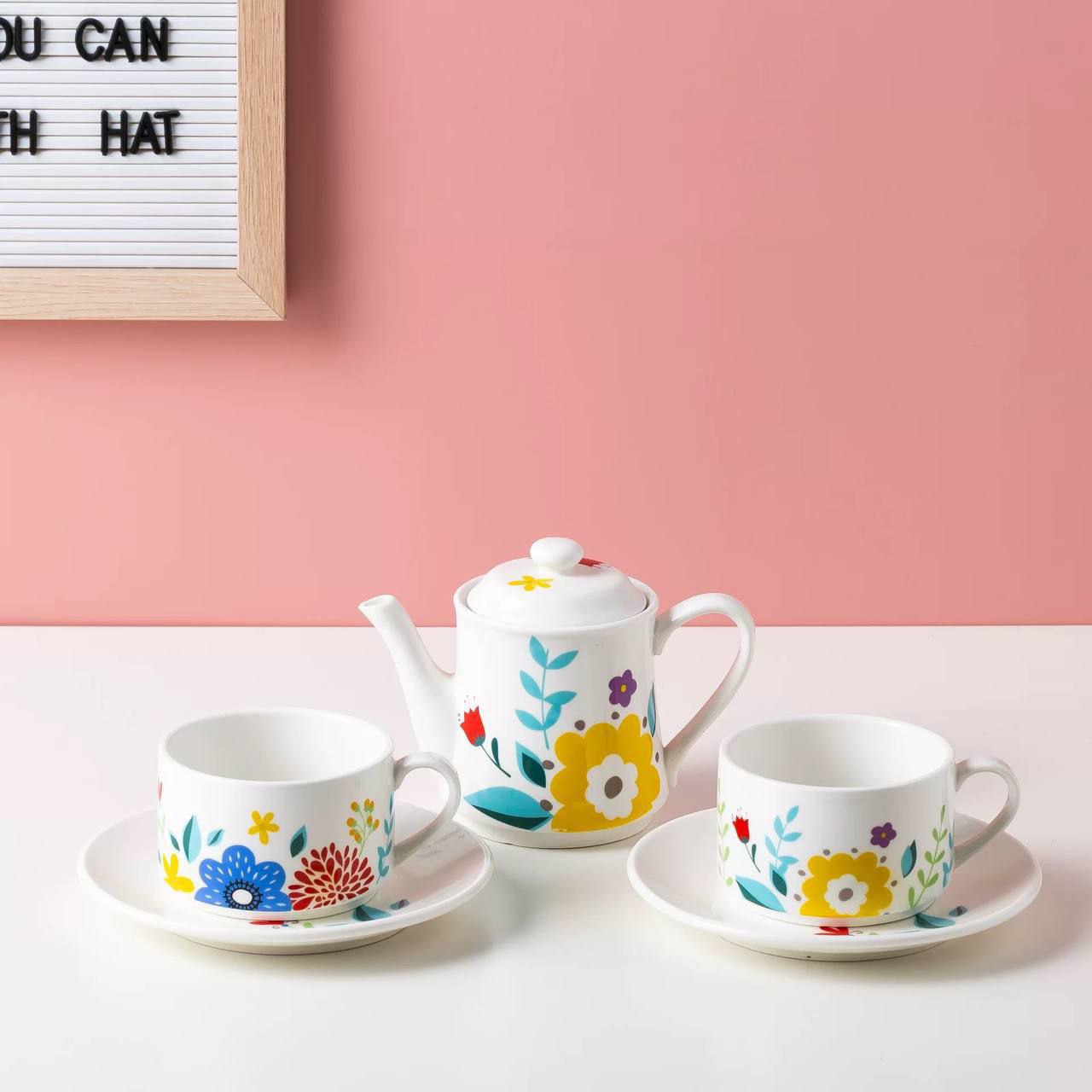 Porcelain tea set