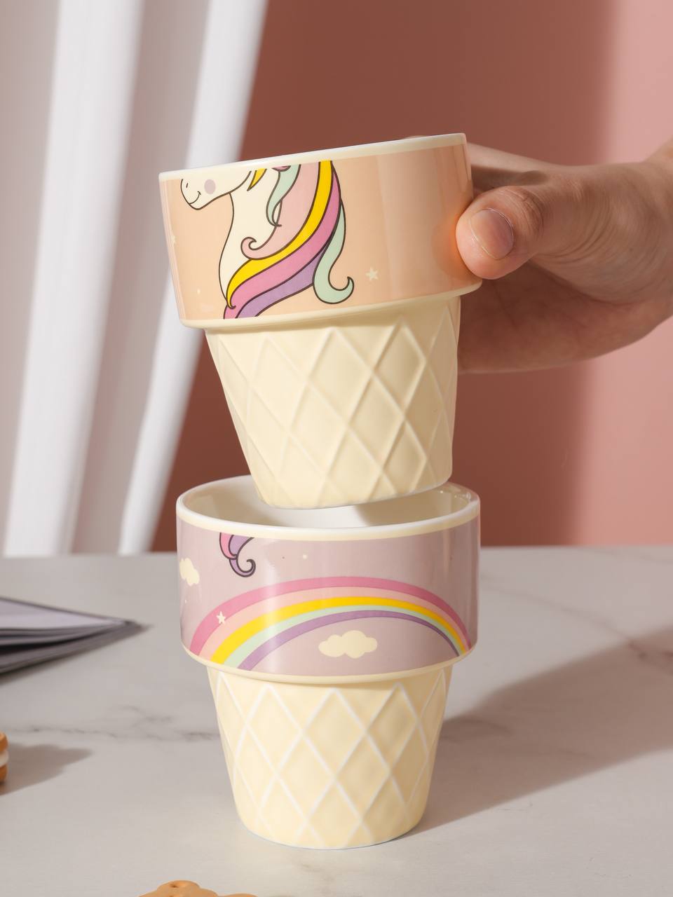 Mug set 4 pieces porcelain