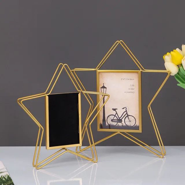 Star metal frame photo