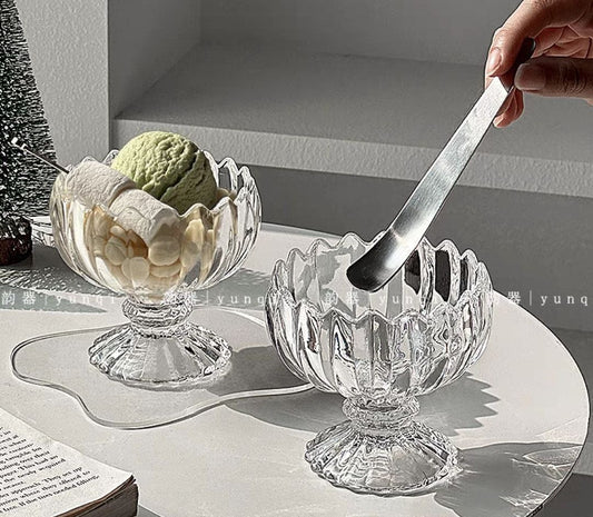Glass set For jelly and ice cream