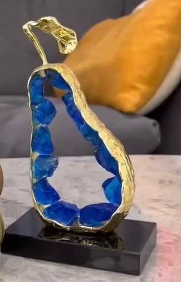 Metal and crystal decor