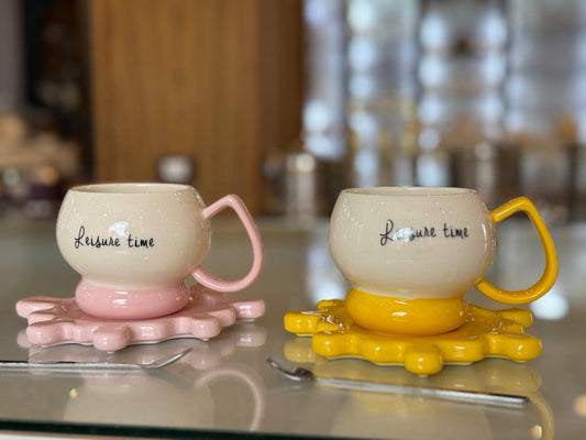 porclain Leisune time mug